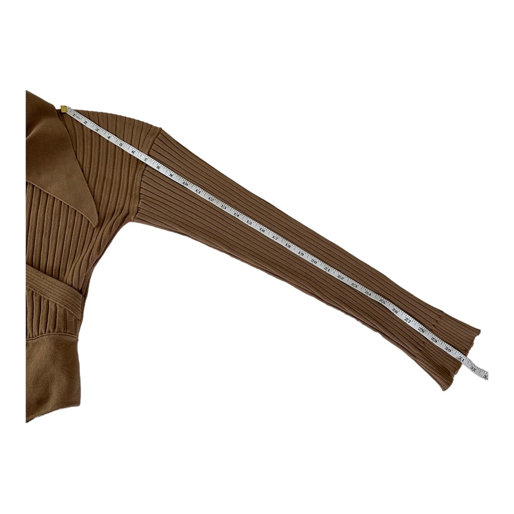 KHAITE Tan Ribbed Bodysuit - Picture 9 of 11
